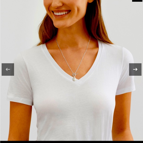 Center Attention Pendant Necklace new elite sterling silver and pearl necklace. - Picture 4 of 8